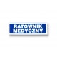 Emblemat odblaskowy "RATOWNIK MEDYCZNY" 31*10cm