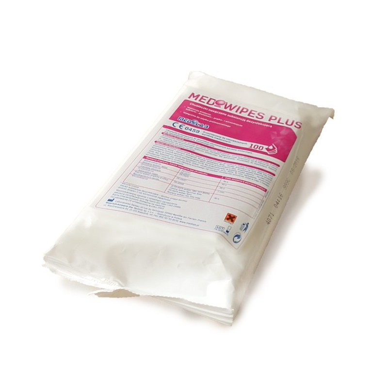 MEDiWIPES PLUS wkład a'100 chusteczki dezynfekcyjne alkoholowe