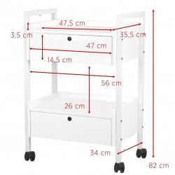 STOLIK dwie szuflady 1019 GIOVANNI