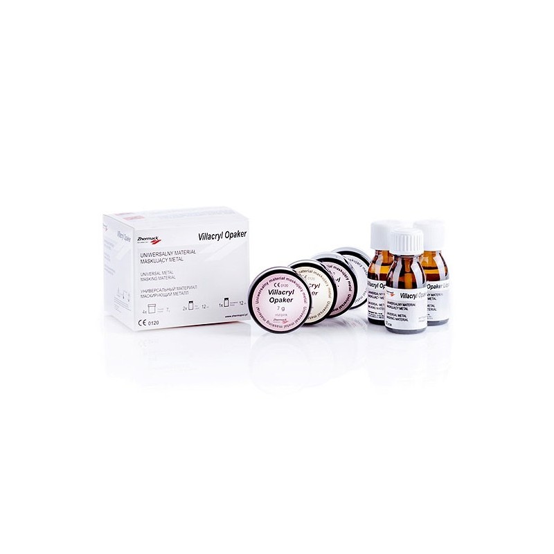 VILLACRYL OPAKER RÓŻOWY 2x7g + 12ml + wytrawiacz 12ml