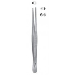 Pinceta chirurgiczna 11,5 cm 1/2 ząbki ORECHWA